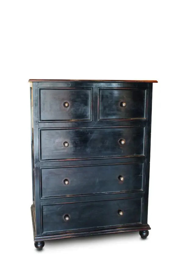 5 Drawer Teak Dresser - Image 2