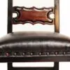 A close up of the back of a chair
