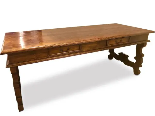 Teak Desk with 2 Drawers - Image 4