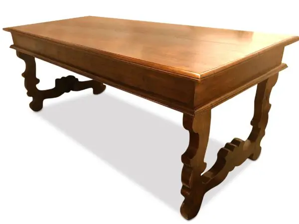 Teak Desk with 2 Drawers - Image 2