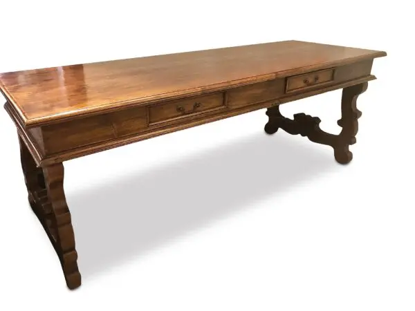 Teak Desk with 2 Drawers - Image 5