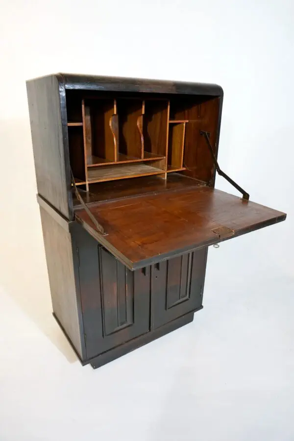 Teak Writers  Desk - Image 4