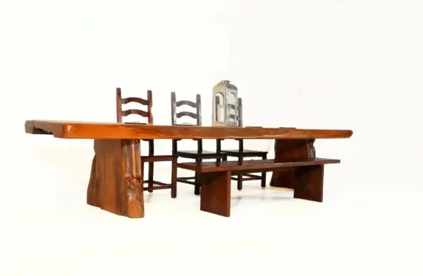 Teak XL Live Edge Dining Table - Image 3